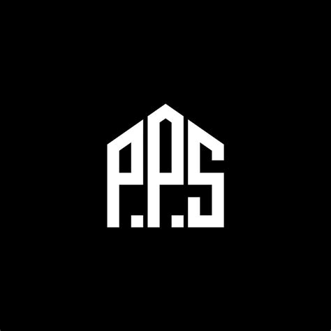 PPS letter logo design on BLACK background. PPS creative initials ...