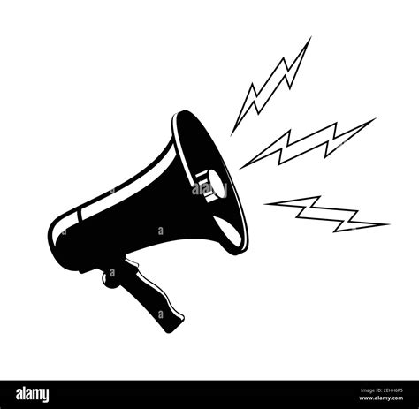 Megaphone Speaker Vector Icon Template Stock Vector Image And Art Alamy