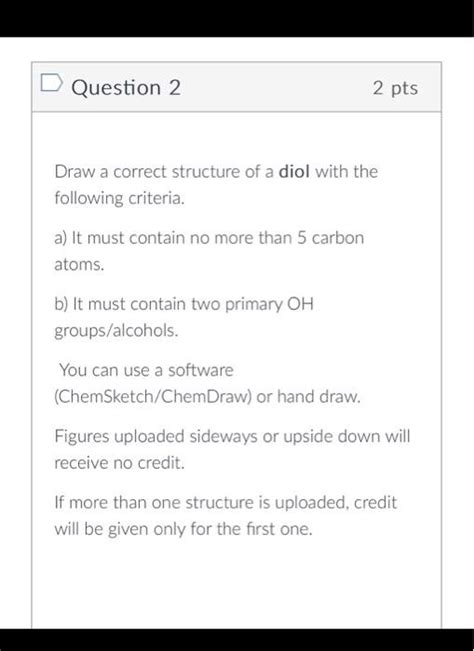 Solved Draw a correct structure of a diol with the following | Chegg.com