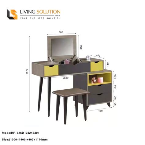 Airi Dressing Table Dresser Table Living Solution Pte Ltd