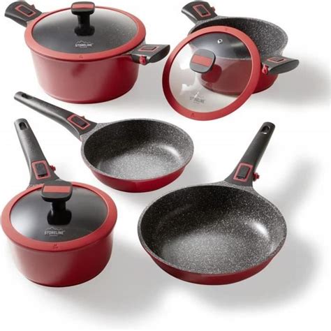 STONELINE Imagination PLUS set de casseroles et poêles 8 pièces avec