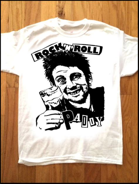 Rock N Roll Paddy Shane Macgowan T Shirt The Pogues Popes Nips Nipple