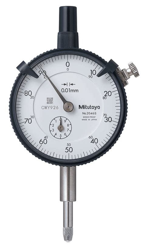 Dial Gauge With Flat Back Metric 2046a 01 1 Mitutoyo Authorised