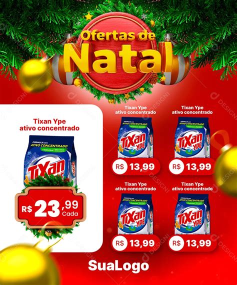 Encarte De Supermercado Ofertas De Natal Social Media Psd Edit Vel