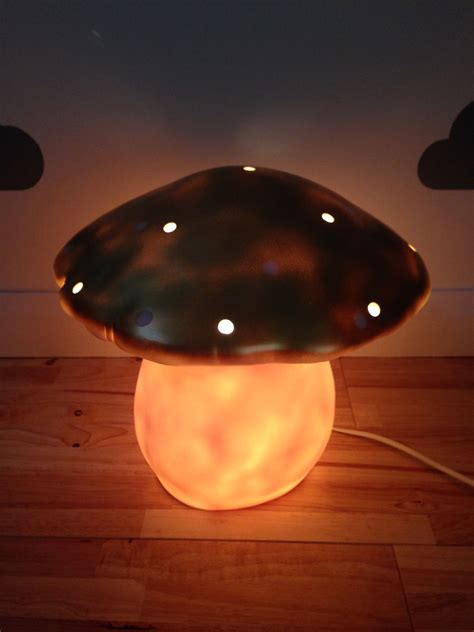 Large Mushroom Lamp Gold By Heico The Distinguished