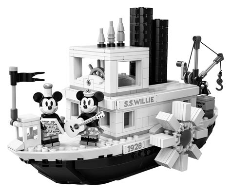 LEGO officially unveils the LEGO Ideas Steamboat Willie set