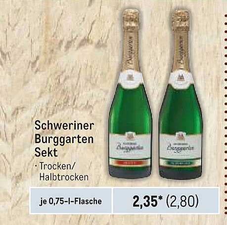 Schweriner Burggarten Sekt Angebot Bei Metro