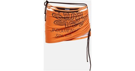 Jacquemus Le Bas De Maillot Maio Bikini Bottoms In Orange Lyst