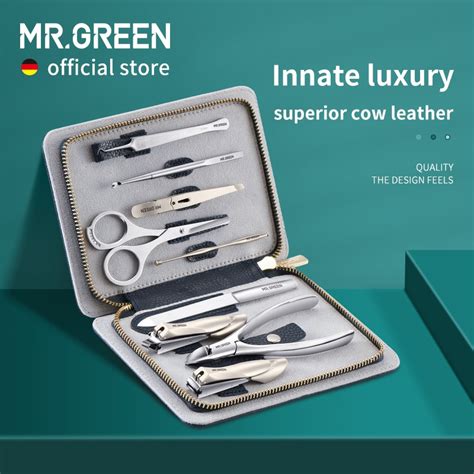 Mr Green Innate Luxury Manicure Set Tesoura De Luxo Kit Cortador De