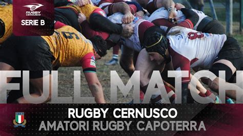 Rugby Cernusco V Amatori Rugby Capoterra 28 01 2024 Full Match