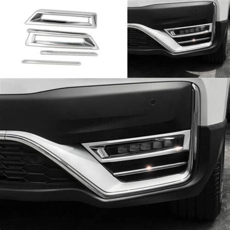 ABS Chrome Front Fog Light Lamp Cover Decoration For HONDA CR V CRV