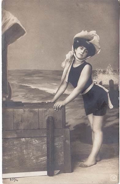 Bathing Beauty Old Postcard Vintage Beach Bathing Beauties Old