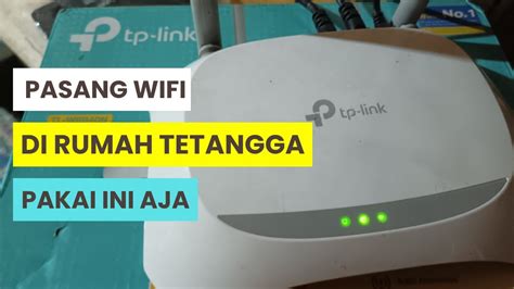 Cara Setting Tp Link Tl Wr N Mode Wireless Router Youtube