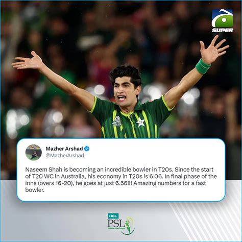 Geo Super On Twitter This Stat About Naseem Shah Will Blow You Away