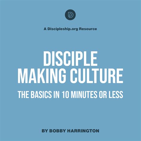 Disciple Making Culture 10 Minute EBook Discipleship Org