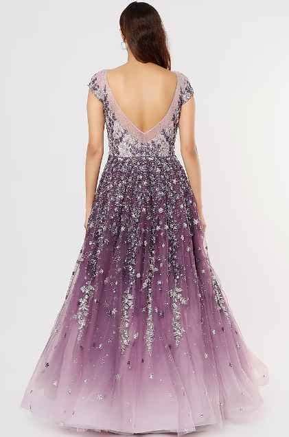 Purple Net Gown Lady Selection Inc