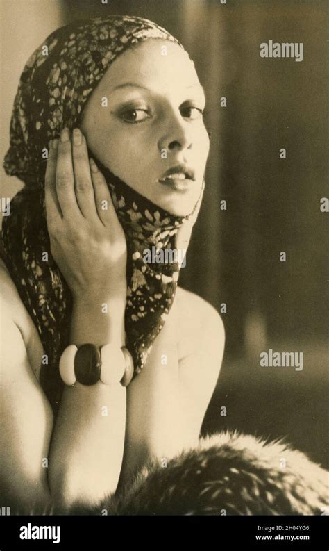 Italian film actress Paola Senatore, 1970s Stock Photo - Alamy