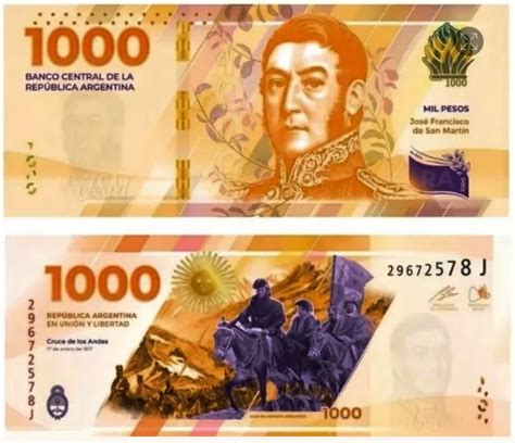 Lanzan el nuevo billete de mil pesos con la figura de San Martín