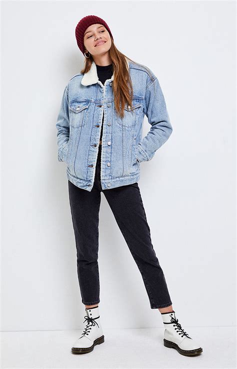 Pacsun Oversized Sherpa Trucker Jacket Pacsun