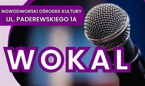 Zajęcia wokalne poniedziałek wtorek i piątek Zajęcia Kursy online