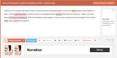 Rechtschreibprüfung online besten Tools im Test