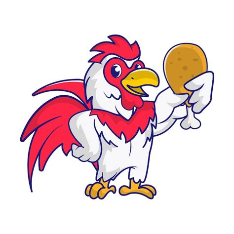 Premium Vector Cute Chicken Mascot Design