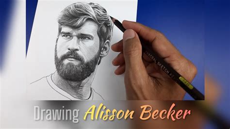 Drawing Alisson Becker YouTube