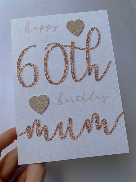 Mum Birthday Card Mum 60th Birthday Card Mum 70th Birthday | Etsy