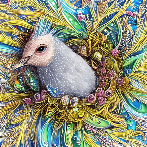 Cute Highly Detailed Bird Digital Art · Creative Fabrica