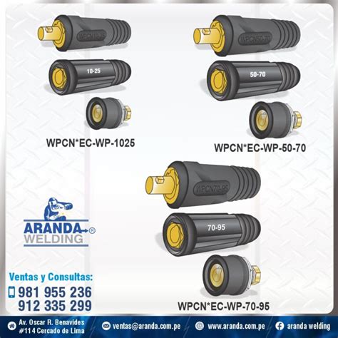 Conectores Para Maquina De Soldar Aranda Welding Premium Welding