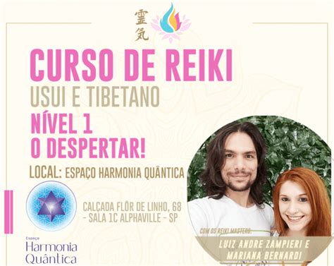 Reiki Usui e Tibetano Nível 1 O Despertar Presencial em Barueri