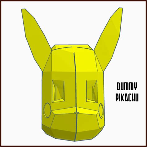 cabeza Dummy 13 Pikachu by ConejoNegro | Download free STL model ...