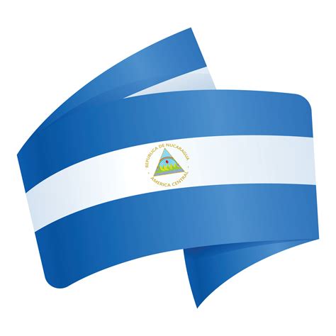 Nicaragua Icon Cartoon Vector Flag Day 14384423 Vector Art At Vecteezy