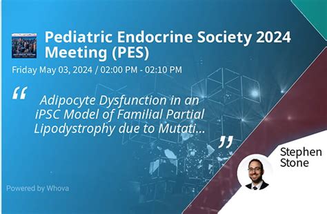 Dr Stone Presents At Pediatric Endocrine Society PES 2024 Stephen