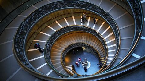 Rome Italy June The Modern Bramante Spiral Stairs Of The