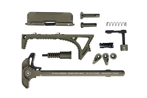 Strike Industries Ar15discounts Exclusive Od Green Parts Bundle Ar15discounts