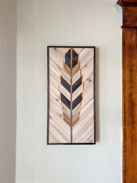 White Feather Wood Wall Art Hanging Wooden Wall Art Hanging Wood Art ...