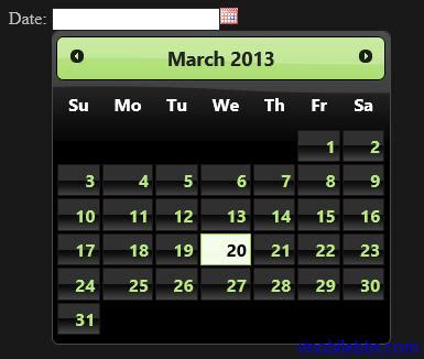 jQuery UI Datepicker 示例四 jQuery 教程 UDN开源文档