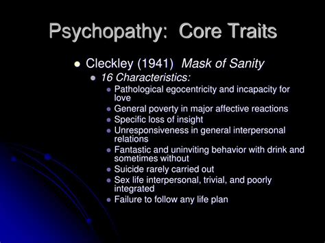 Ppt Psychopathy Powerpoint Presentation Free Download Id4570954