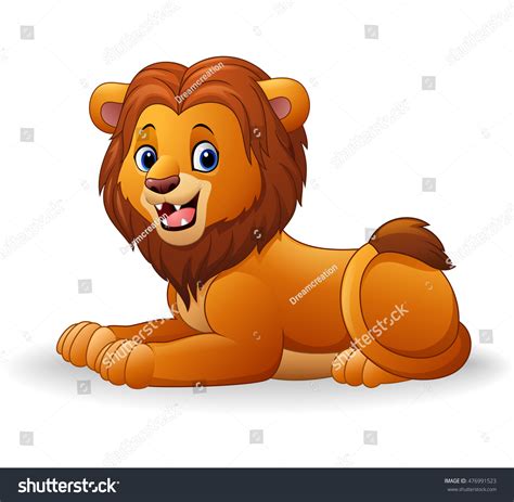 Cartoon Lion Sitting Stock Vector Royalty Free 476991523 Shutterstock