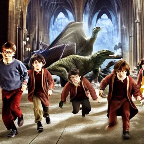 Harry Potter With Dinosaurs Openart