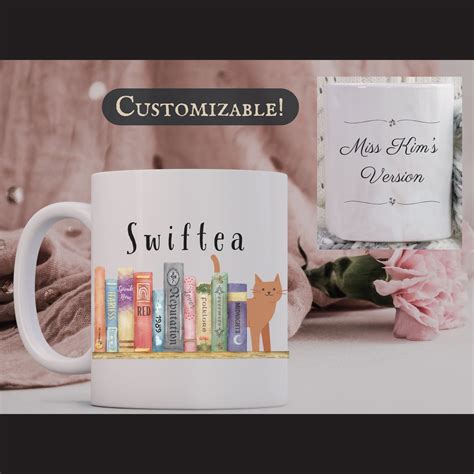 Customizable Swiftea Mug Taylors Version Swiftea Coffee Mug Taylor