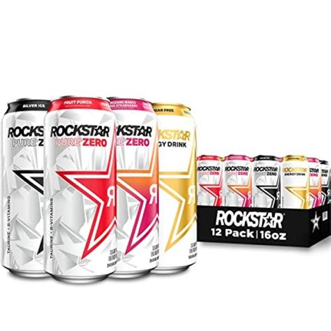 Rockstar Pure Zero Energy Drink Flavor Pure Zero Variety