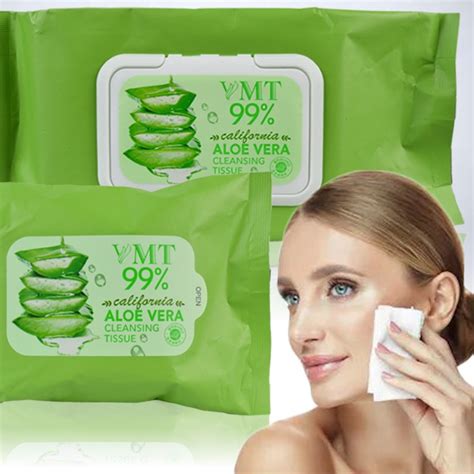 Aloe Vera 99 Cleansing Wet Wipes Tissue Tisu Basah Aloevera 99