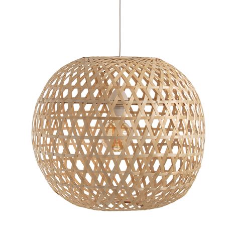 Suspension Boule En Bambou Cm Cordo La Redoute Interieurs Naturel