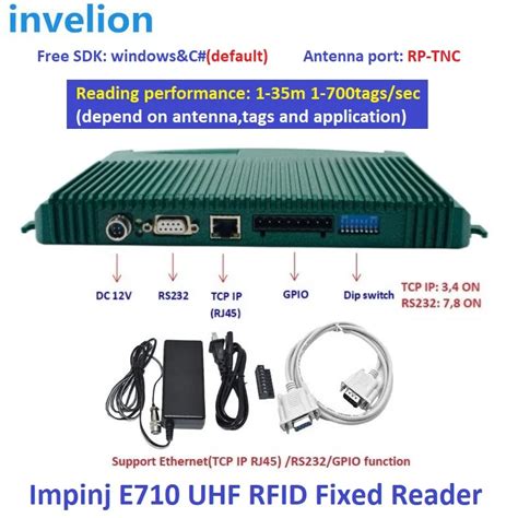 Invelion Impinj E Ports Rfid Uhf Pembaca Tetap Tcp Ip Off