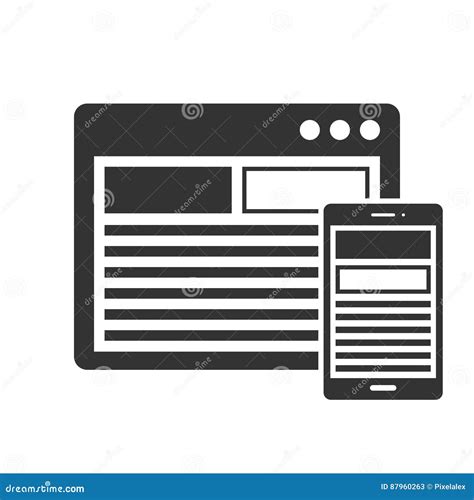 Responsive Design Icon Stock Vector Illustration Of Isolated 87960263