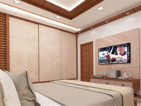 Small Room Design Bedroom with Flat Screen TV