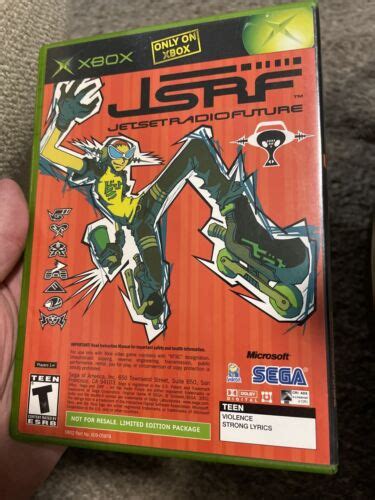 JSRF Jet Set Radio Future Sega GT 2002 Original Microsoft Xbox