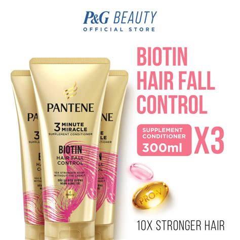 Pantene Biotin Strength Pro V Minute Miracle Conditioner Hair Fall